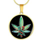 Healthcare Multicolor Leaf Luxury Necklace - American Weedster
