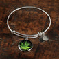 Green Leaf Necklace and Bangle - American Weedster