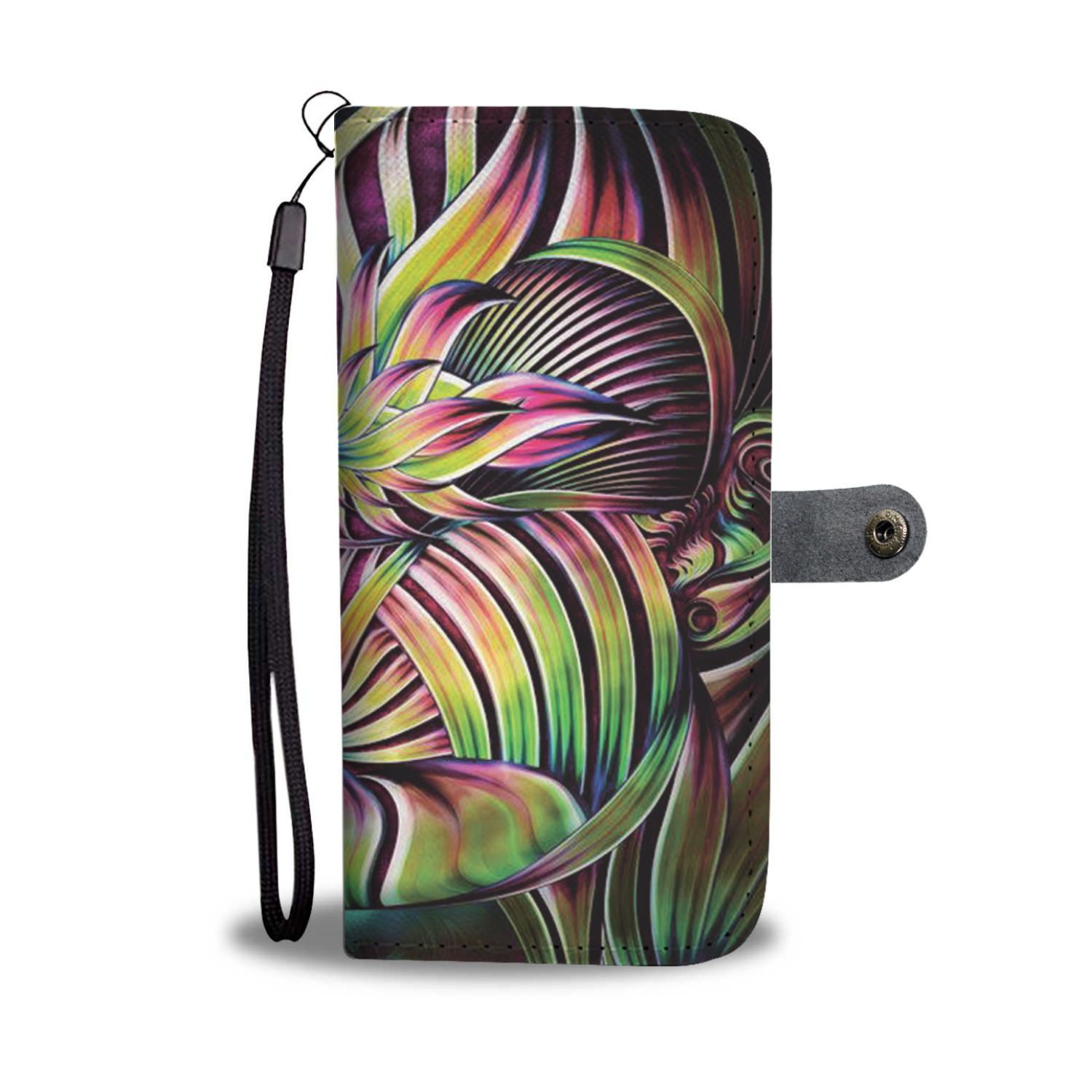 Female Abstract Wallet Phone Case