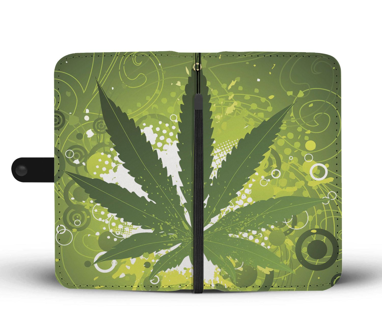 Awesome Green Leaf Wallet Phone Case