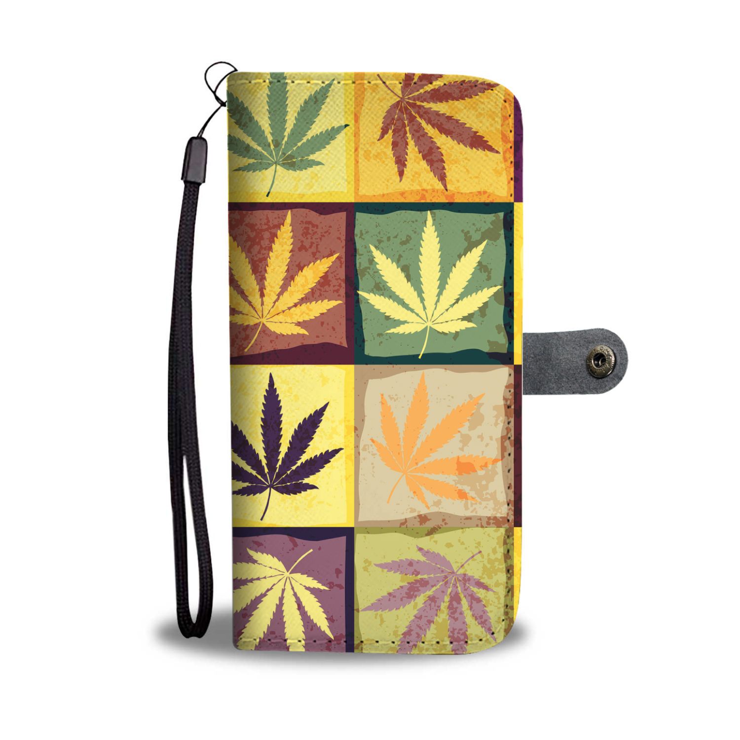 Multicolor Square Wallet Phone Case