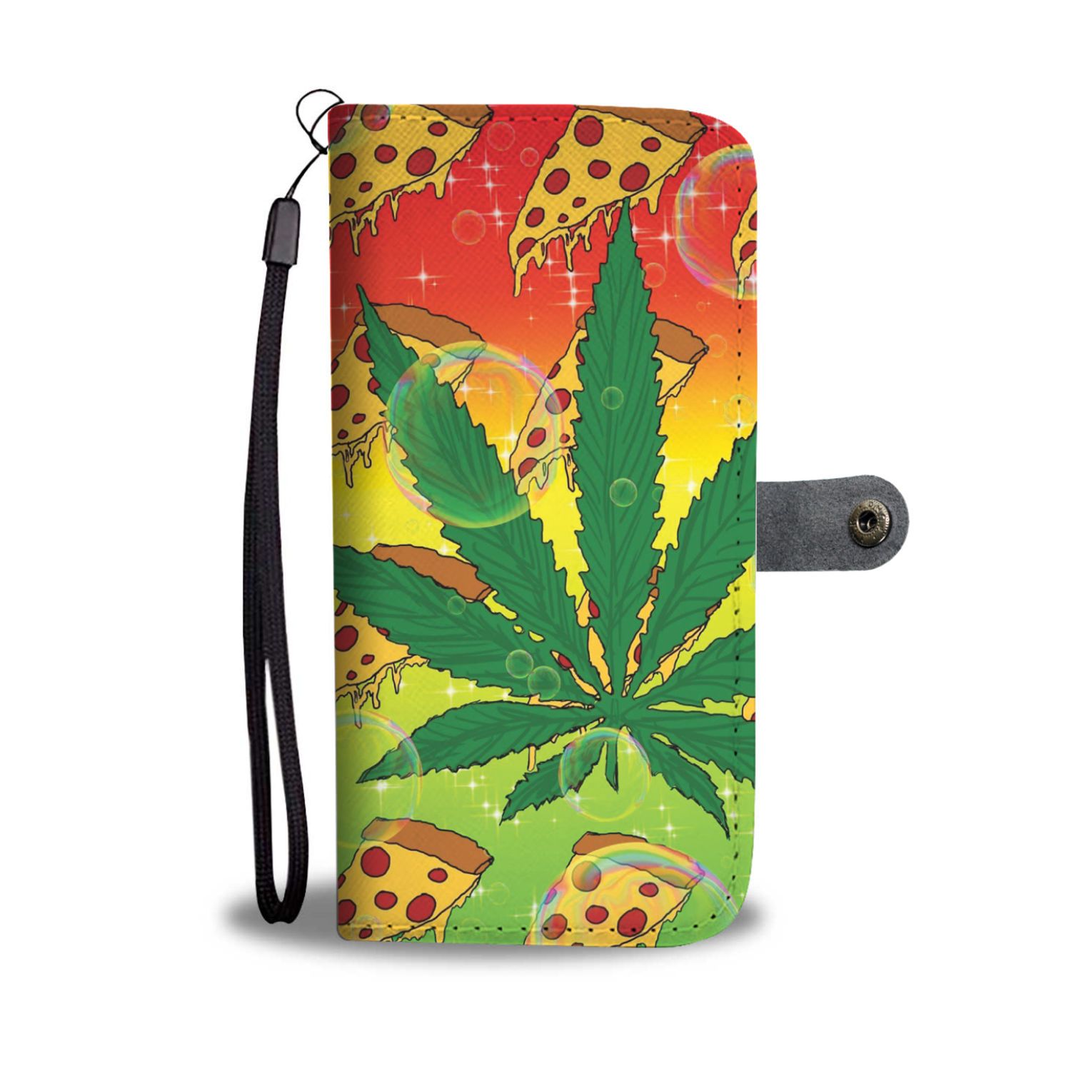 Pizza Leaf Wallet Phone Case
