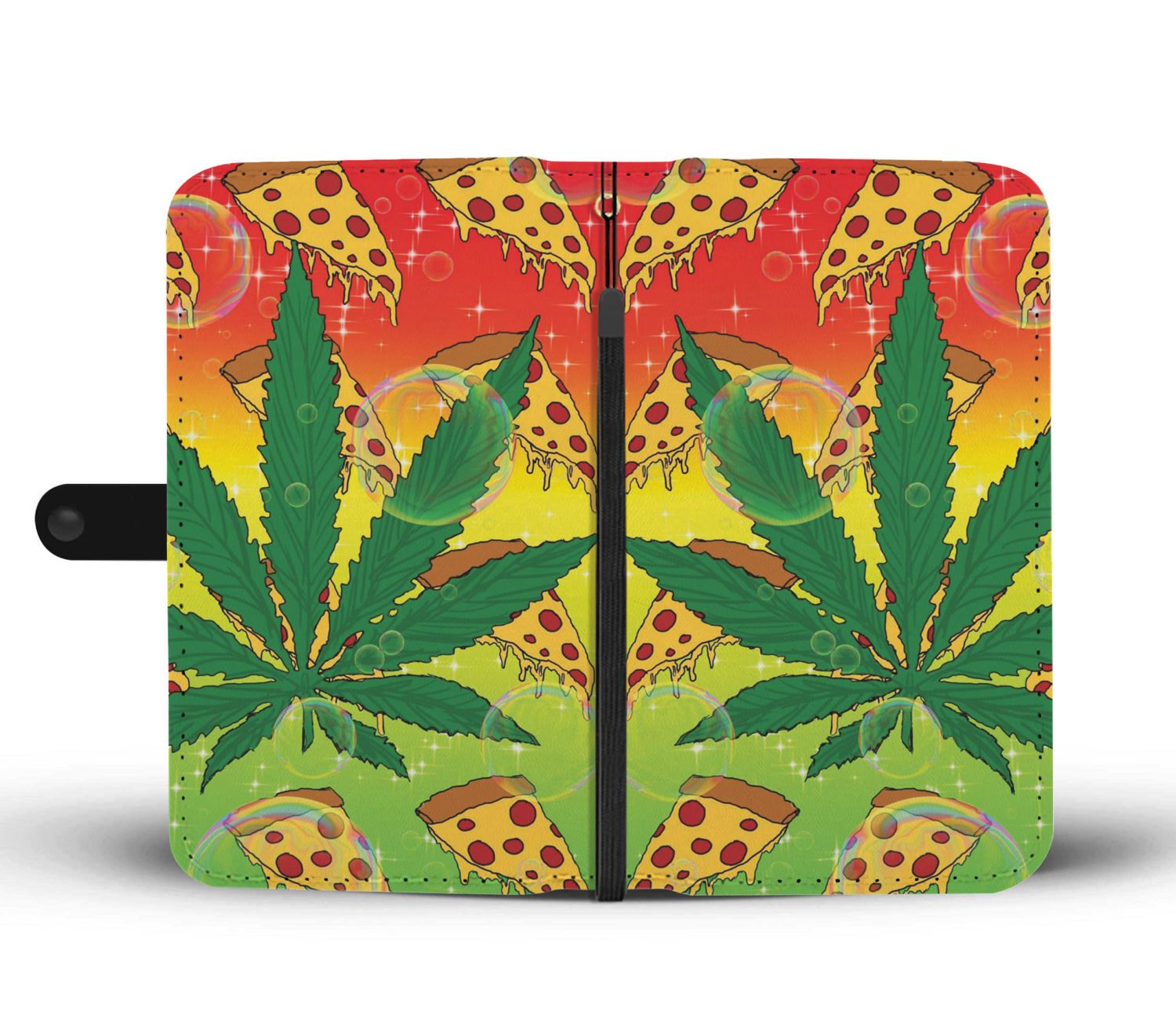 Pizza Leaf Wallet Phone Case