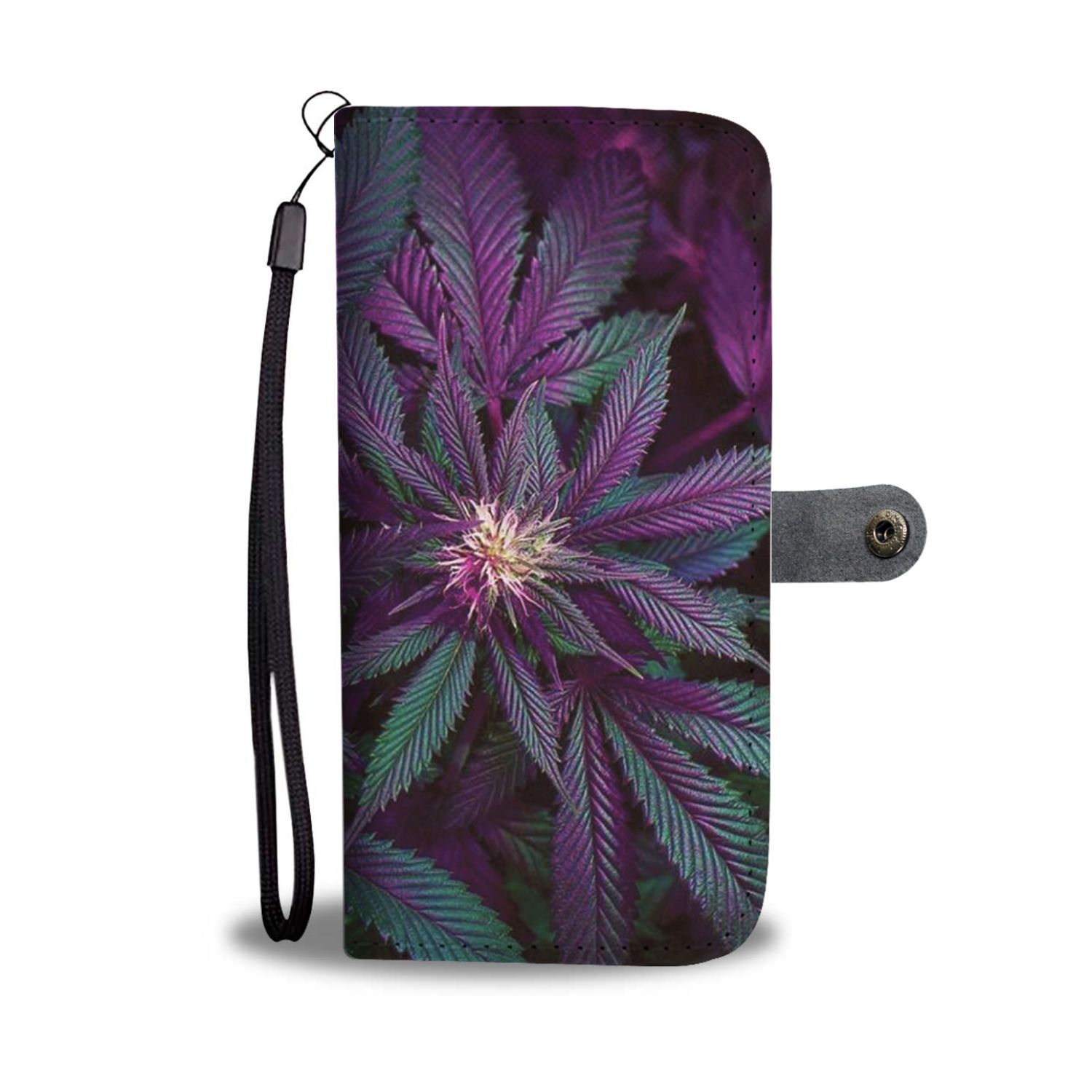Purple Green Nug Wallet Phone Case