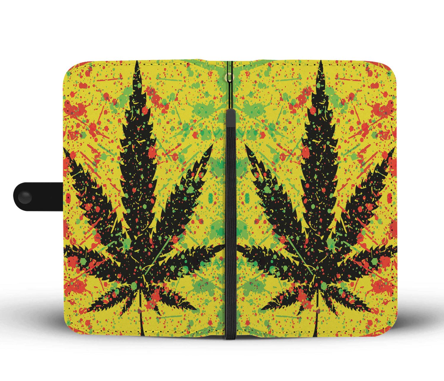 Rasta Splatter Wallet Phone Case
