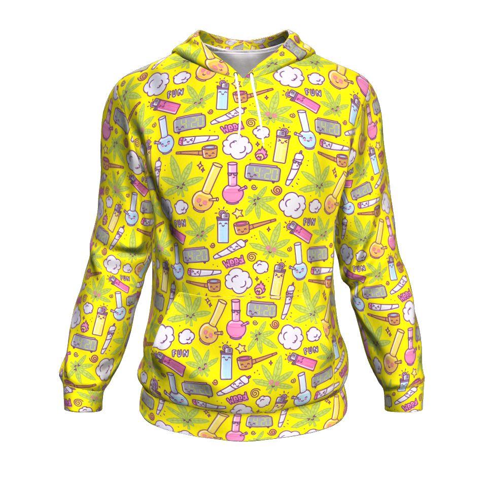 4:20 Fun Yellow Unisex Hoodie