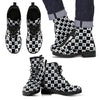 Checker Leather Boots - American Weedster