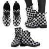 Checker Leather Boots - American Weedster