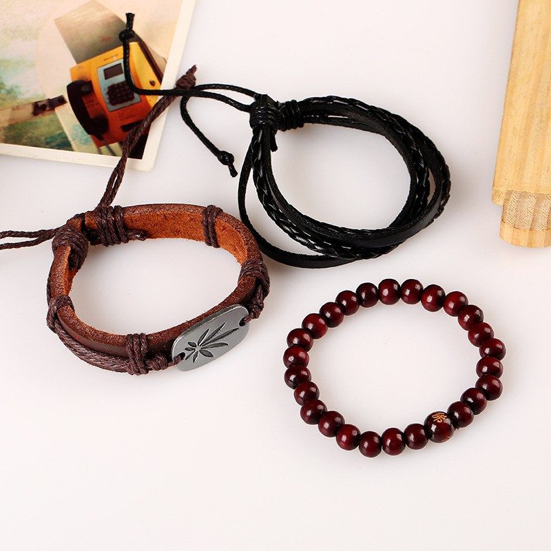 Multi-Layer Leather Bracelet - American Weedster