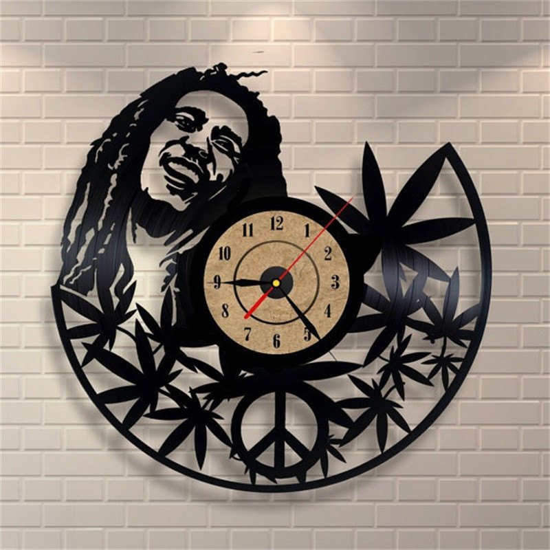 Bob Marley Vinyl Record Clock - American Weedster