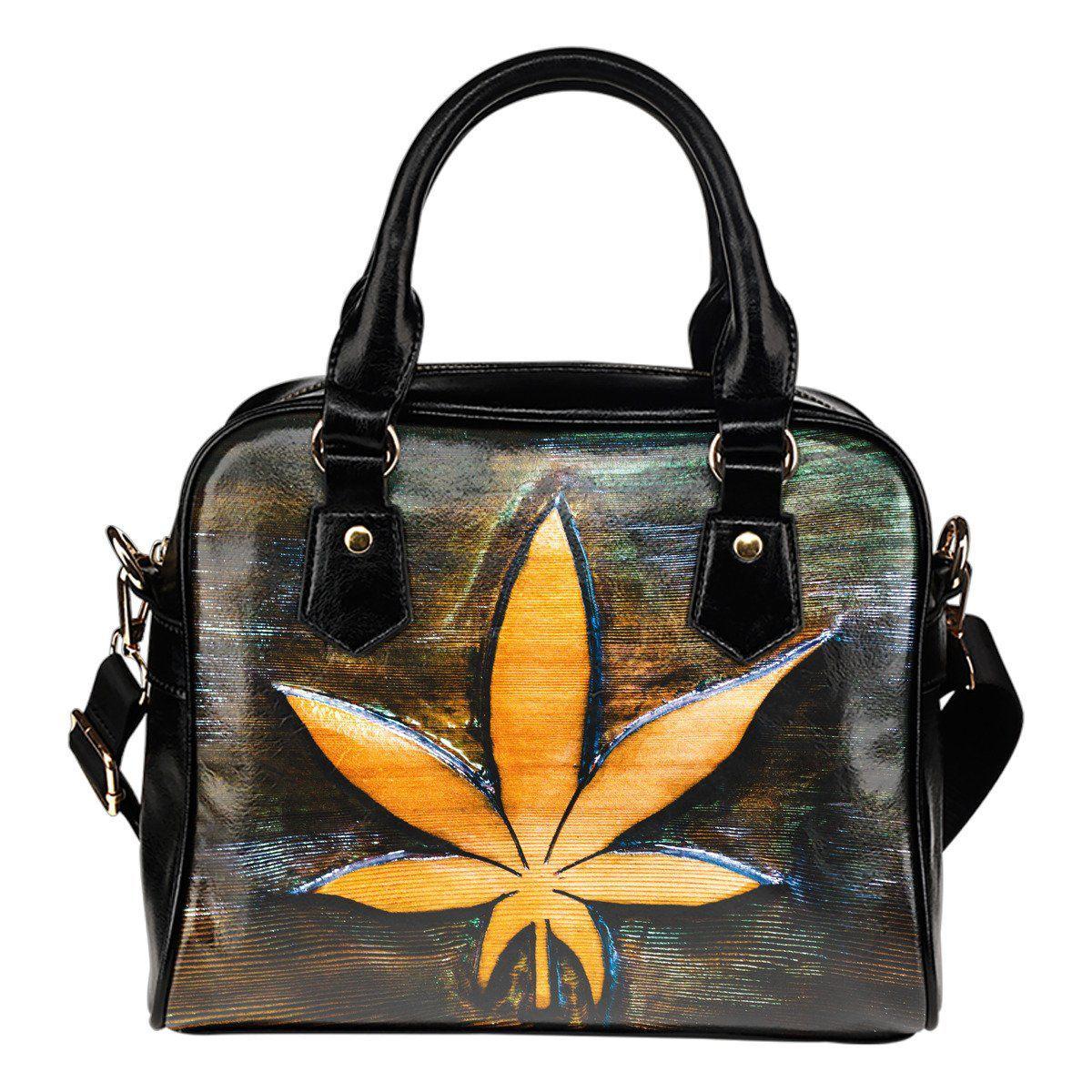 Wooden Leaf Handbag - American Weedster