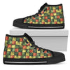 Jeans Pattern High Top Shoe - American Weedster