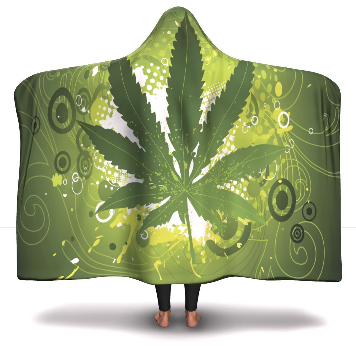 Awesome Leaf Hooded Blanket - American Weedster