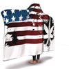 Kush Merica Flag Hooded Blanket - American Weedster