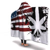 Kush Merica Flag Hooded Blanket - American Weedster