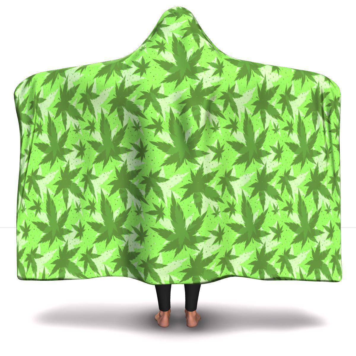 Lime Green Hooded Blanket - American Weedster