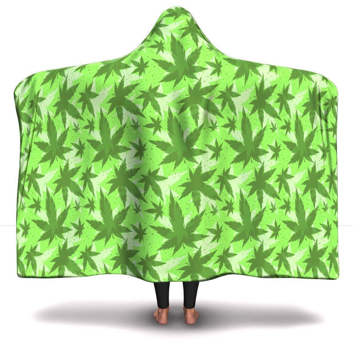 Lime Green Hooded Blanket - American Weedster