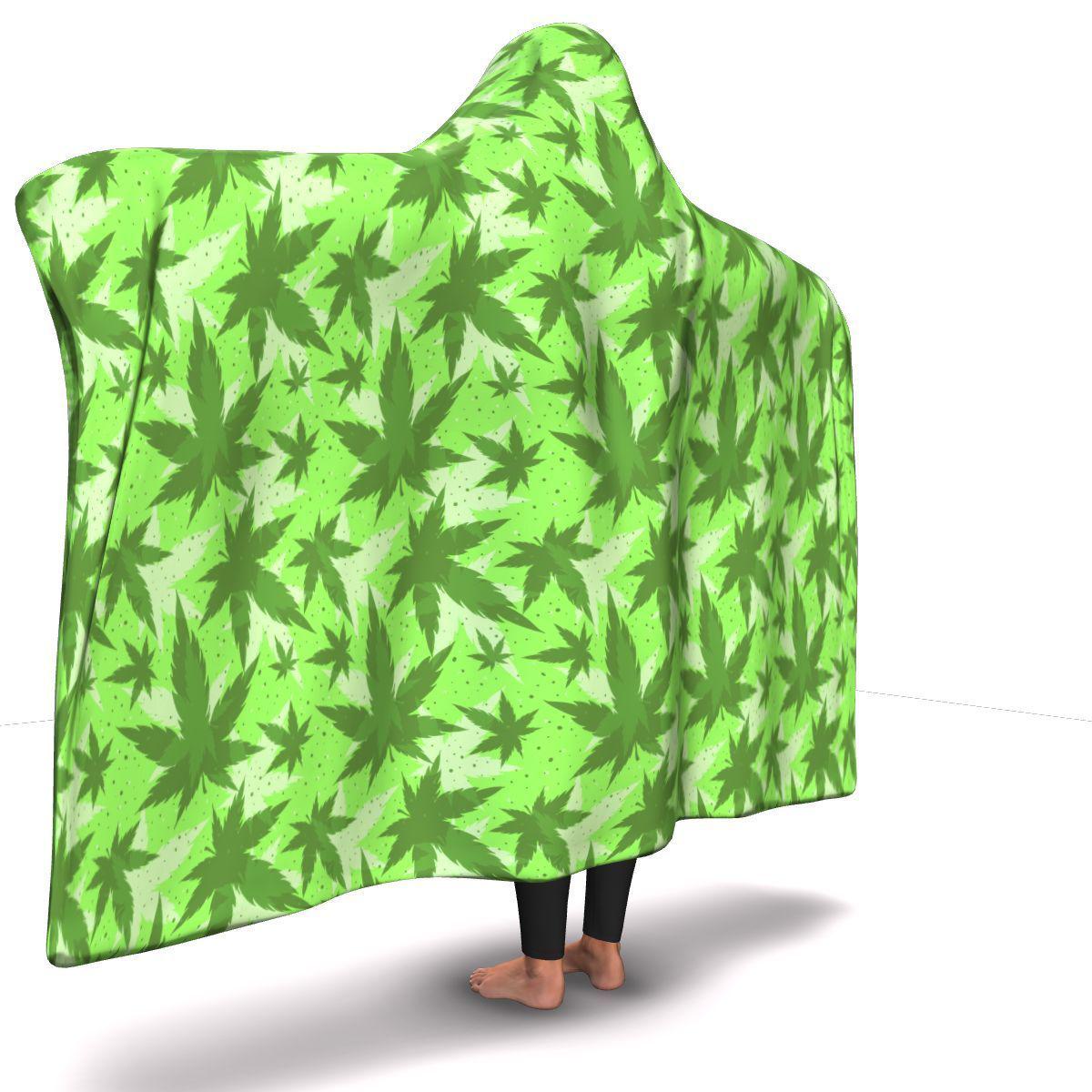 Lime Green Hooded Blanket - American Weedster