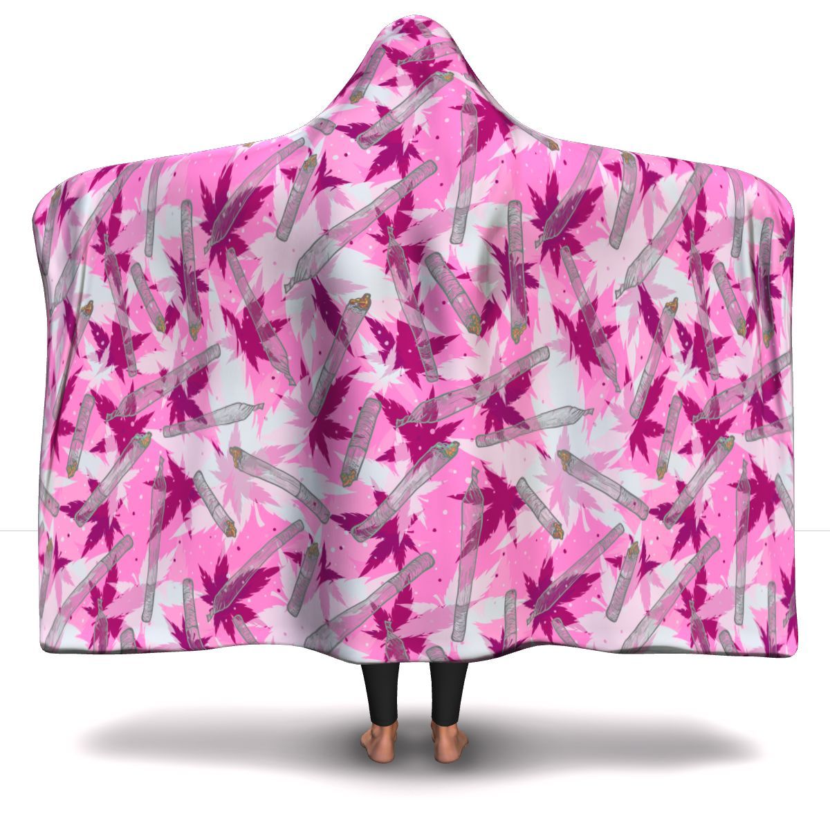 Pink Camo Hooded Blanket - American Weedster