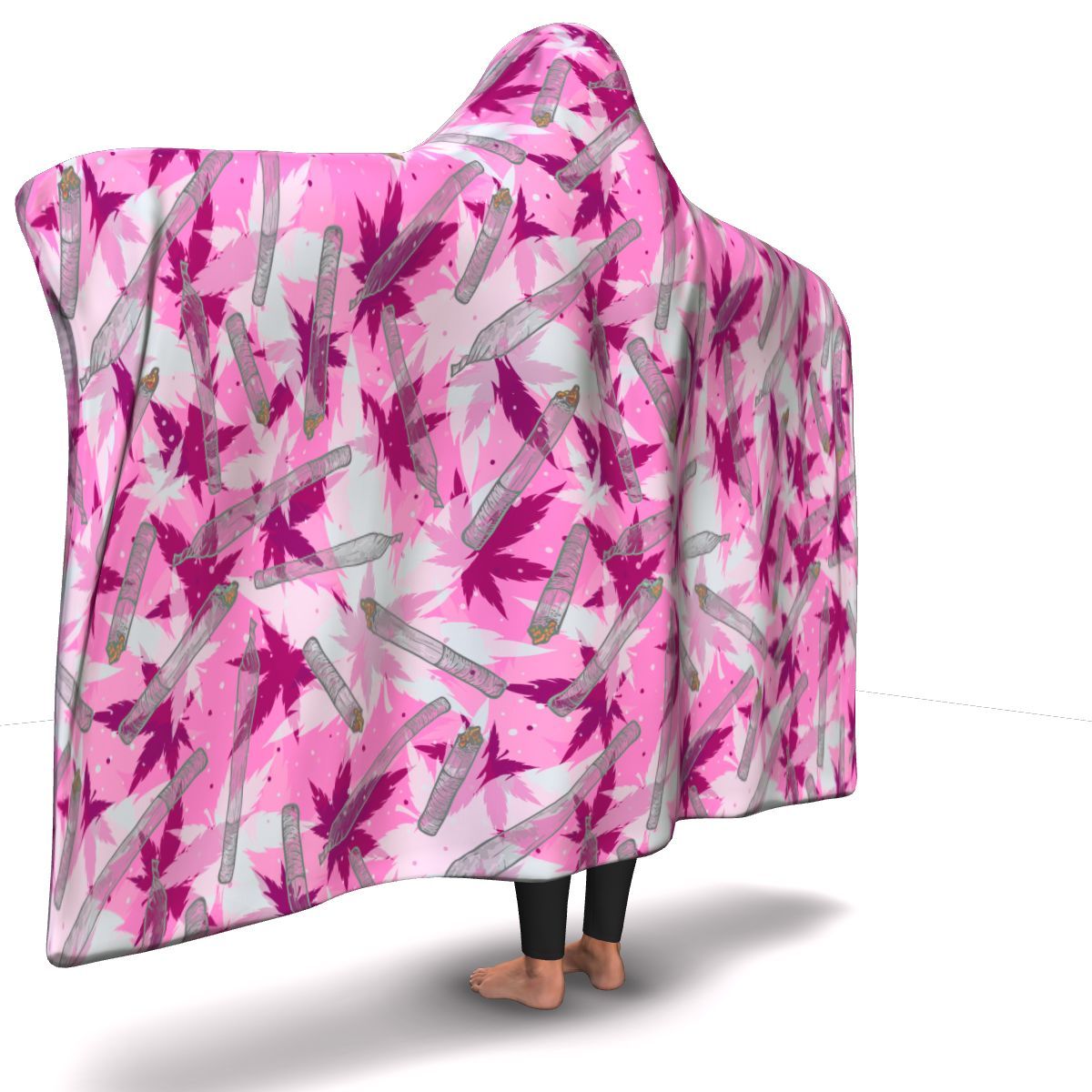 Pink Camo Hooded Blanket - American Weedster