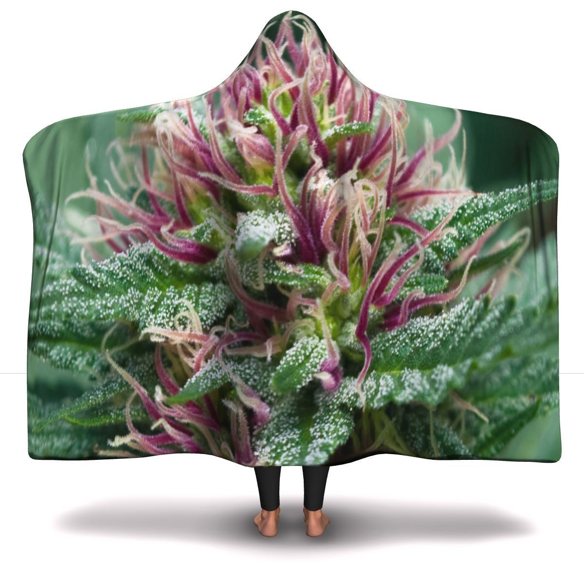 Purple Bud Hooded Blanket - American Weedster