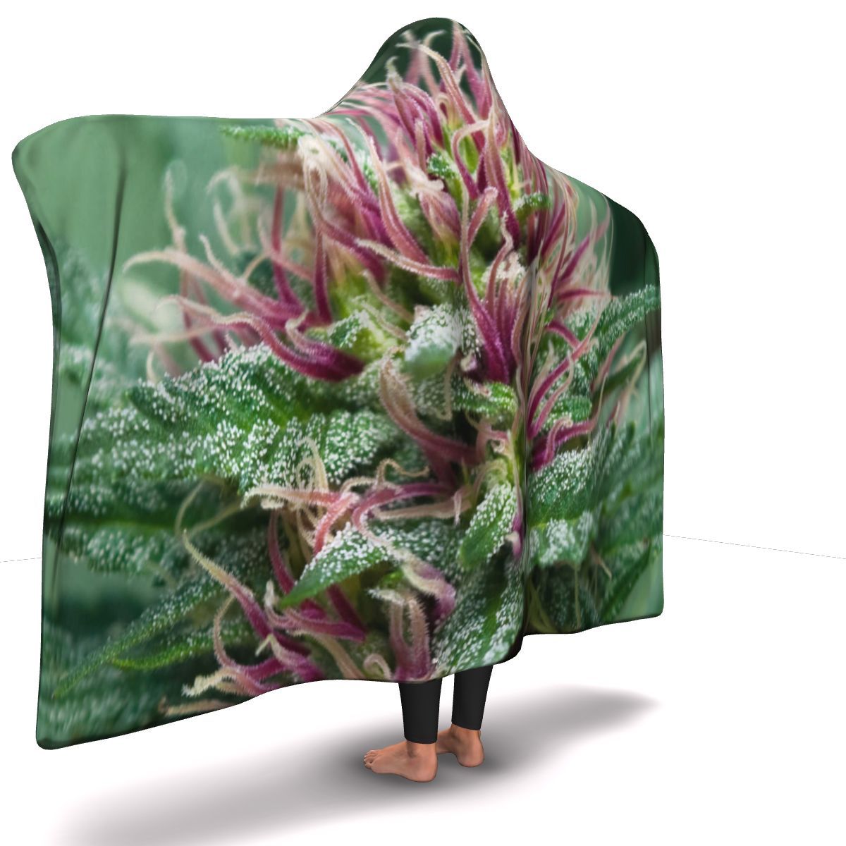 Purple Bud Hooded Blanket - American Weedster