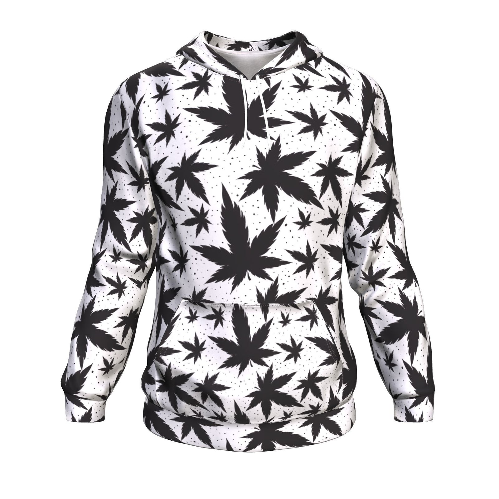 B&W Leaf Unisex Hoodie - American Weedster