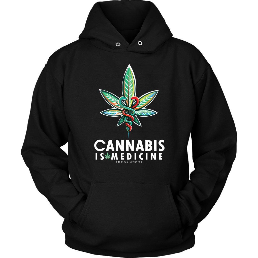 CANNABIS IS MEDICINE V2 HOODIE - American Weedster