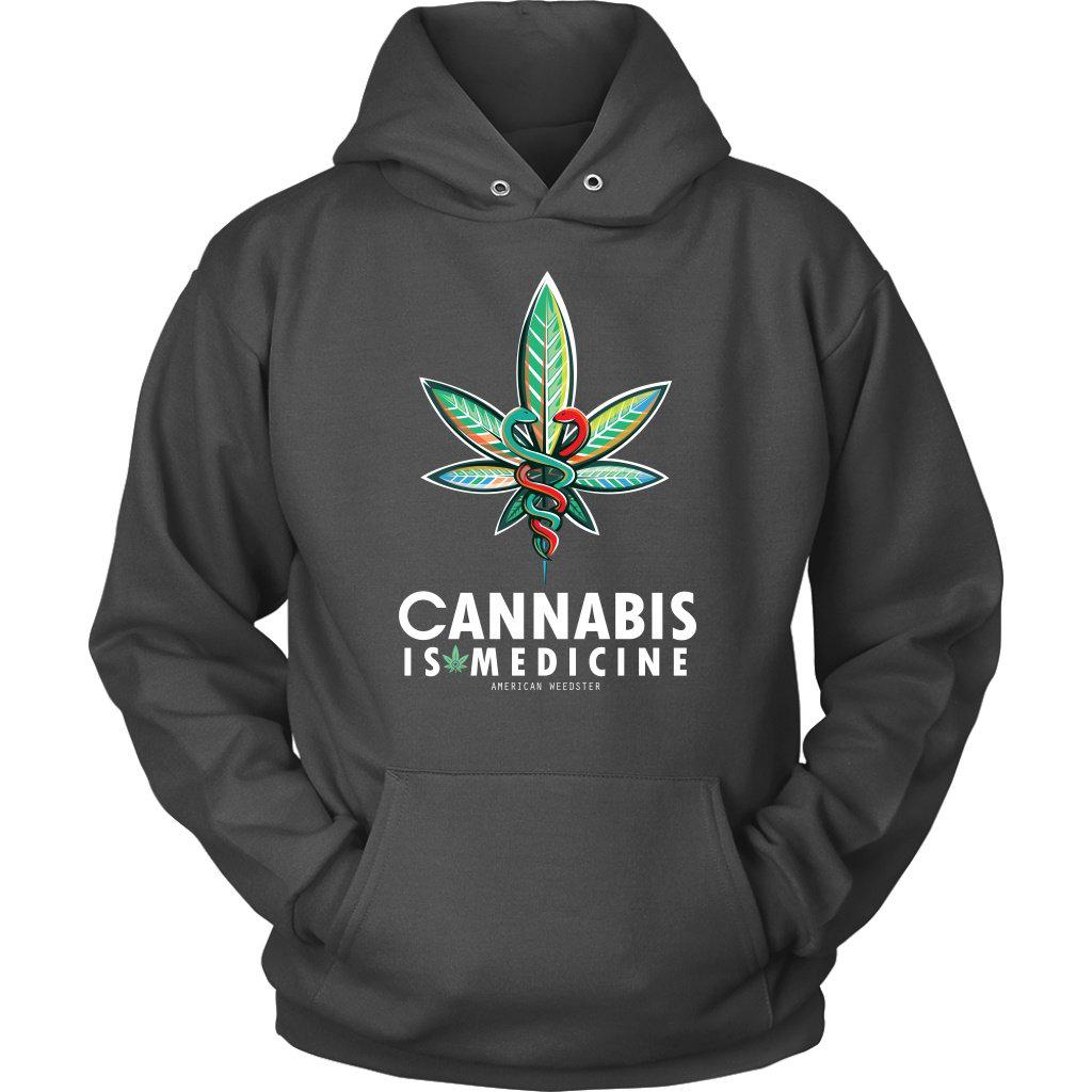 CANNABIS IS MEDICINE V2 HOODIE - American Weedster