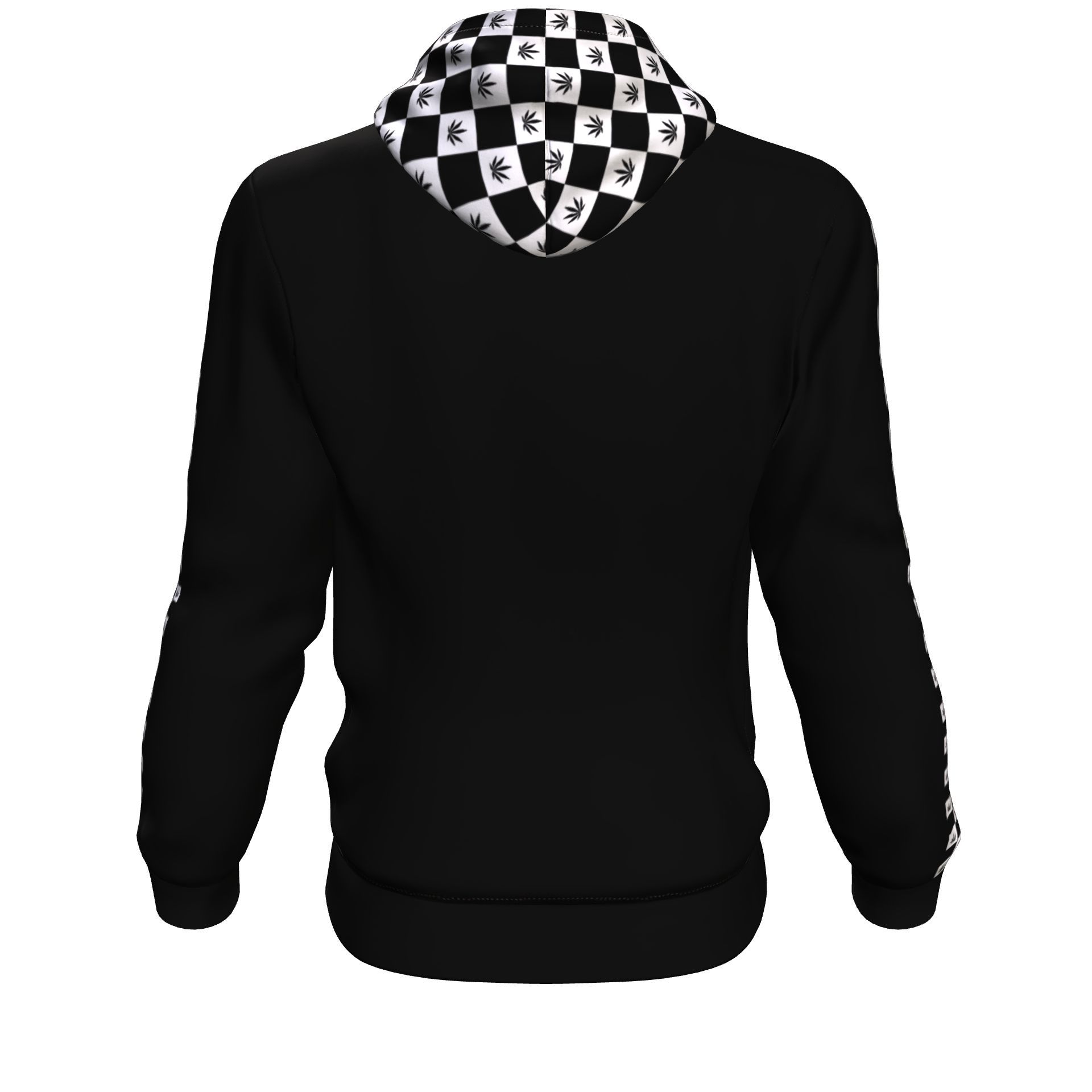 Checker Stripe Unisex Hoodie - American Weedster