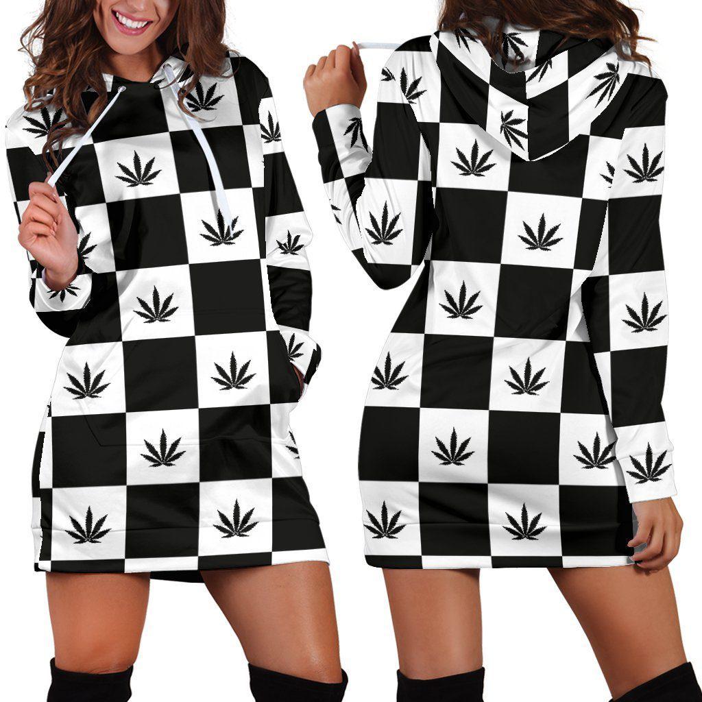 Checker V1 Hoodie Dress - American Weedster