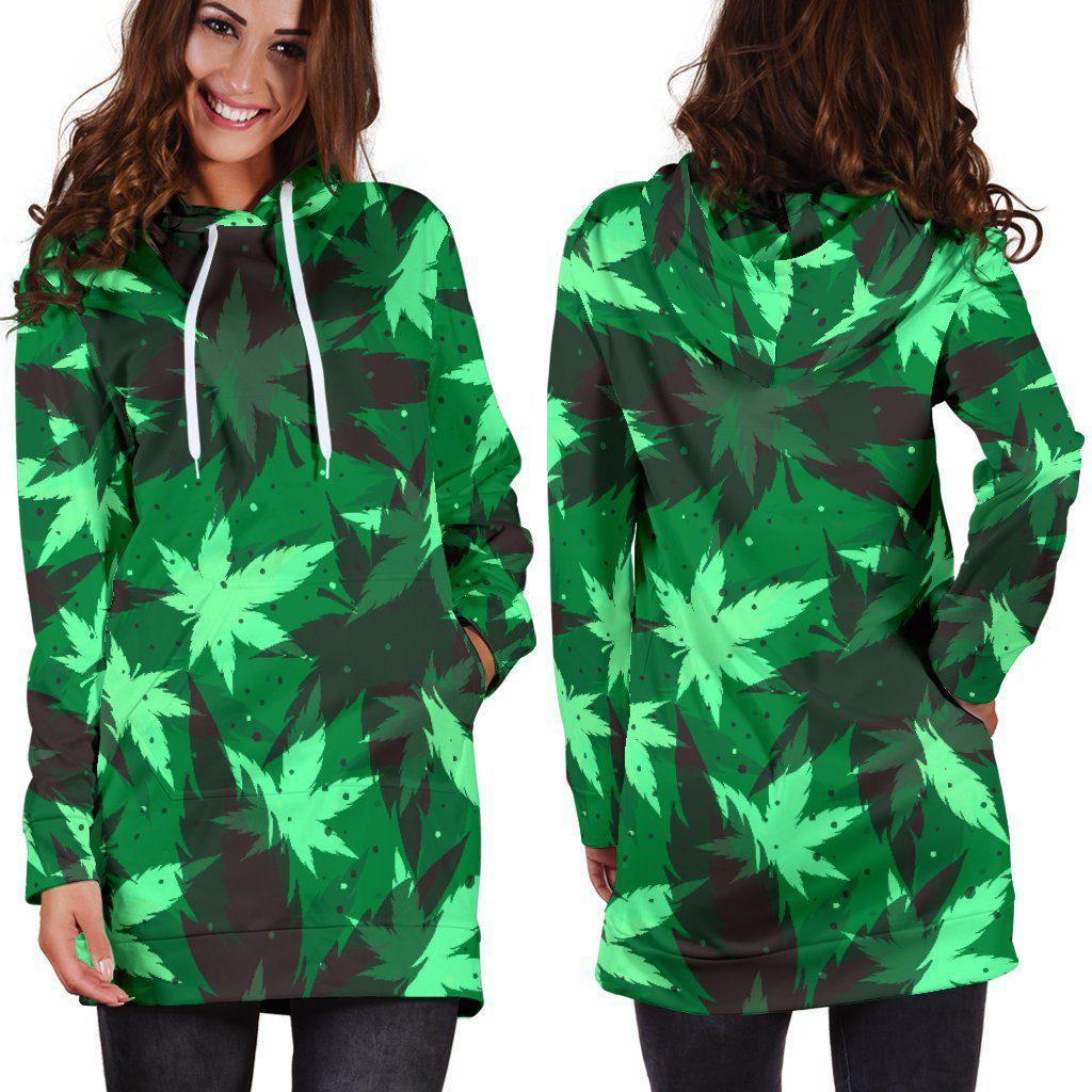 Kush Camo Hoodie Dress - American Weedster