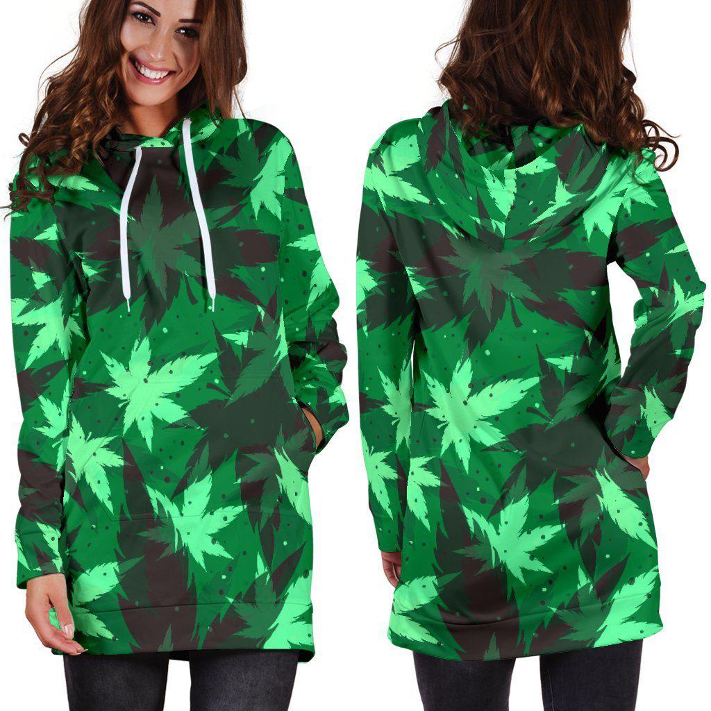 Kush Camo Hoodie Dress - American Weedster