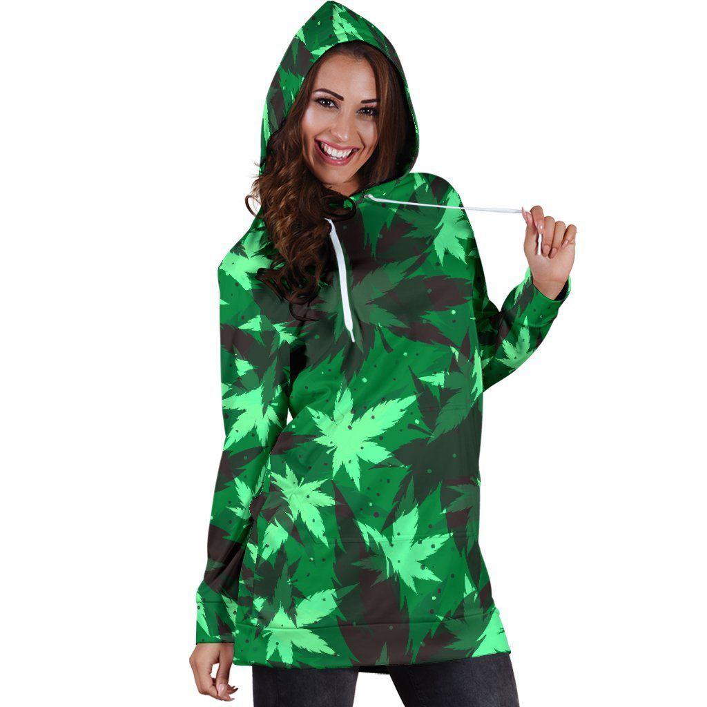 Kush Camo Hoodie Dress - American Weedster