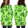 LimeGreen Camo Hoodie Dress - American Weedster