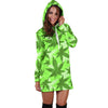 LimeGreen Camo Hoodie Dress - American Weedster