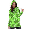 LimeGreen Camo Hoodie Dress - American Weedster