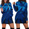 Moonlight Blue Hoodie Dress - American Weedster