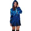 Moonlight Blue Hoodie Dress - American Weedster