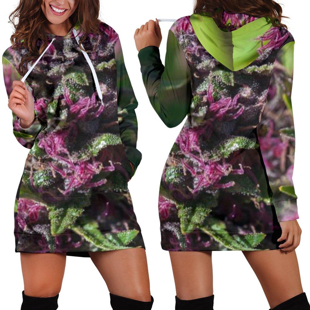 Purple Kush Hoodie Dress - American Weedster