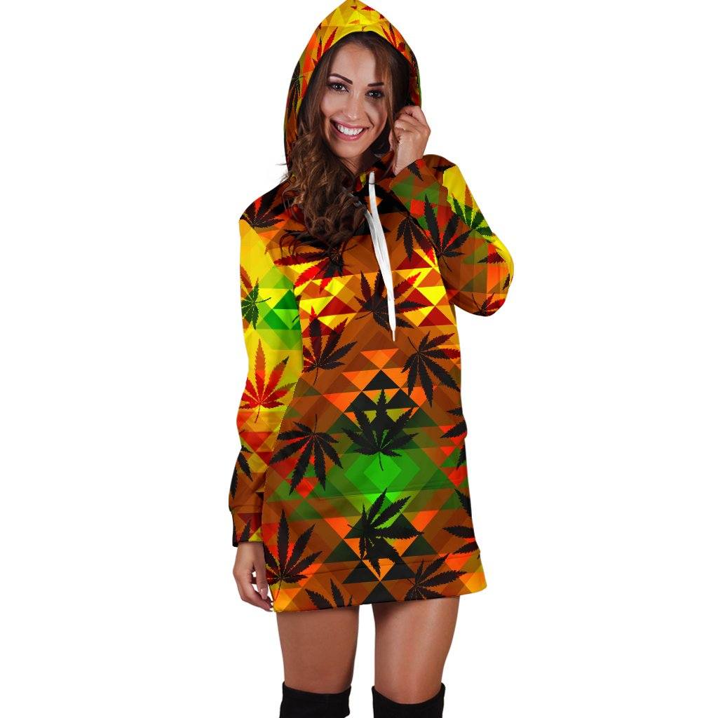 Pyramid Dank Hoodie Dress - American Weedster