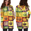 Square Multicolor Hoodie Dress - American Weedster