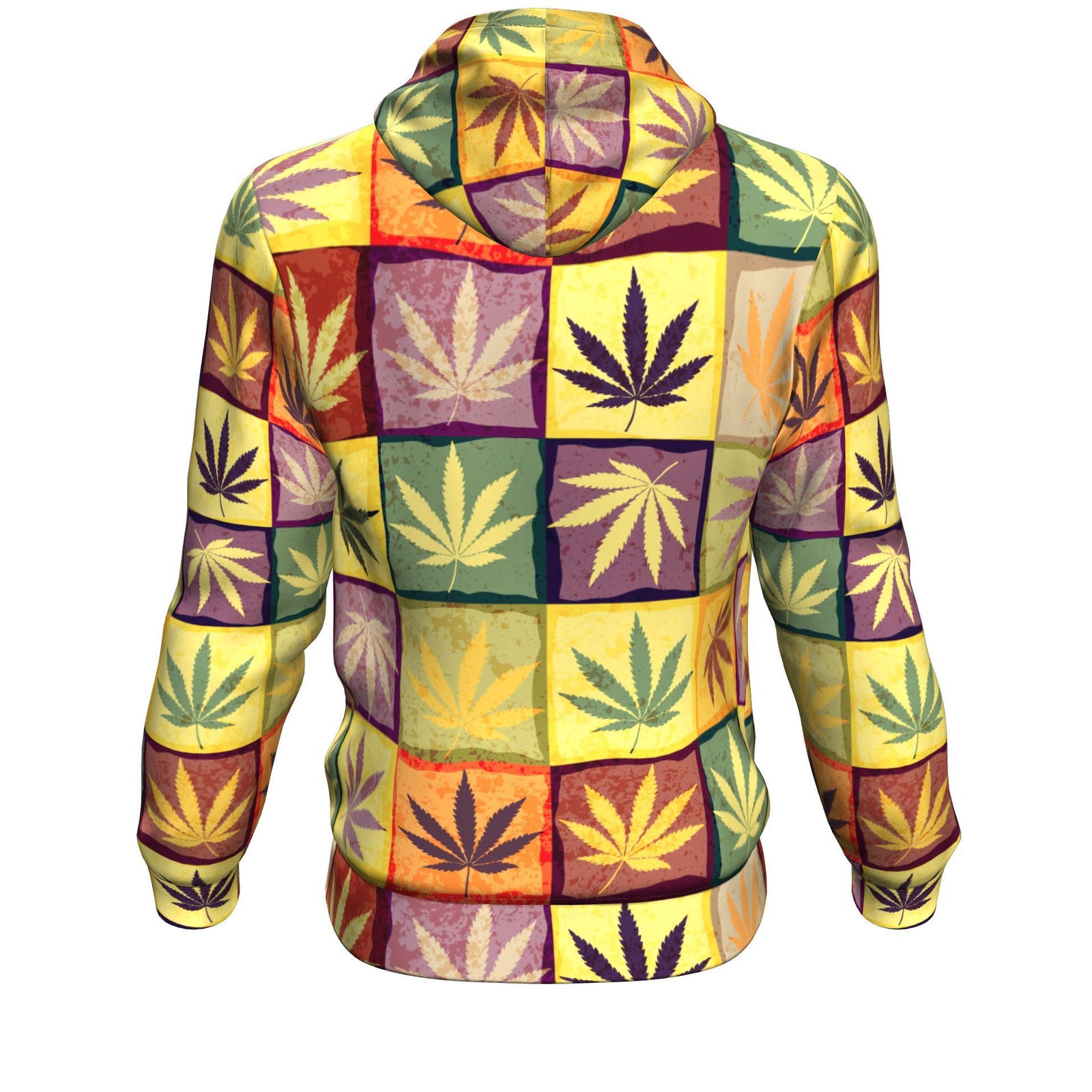 MultiColor Square Unisex Hoodie - American Weedster