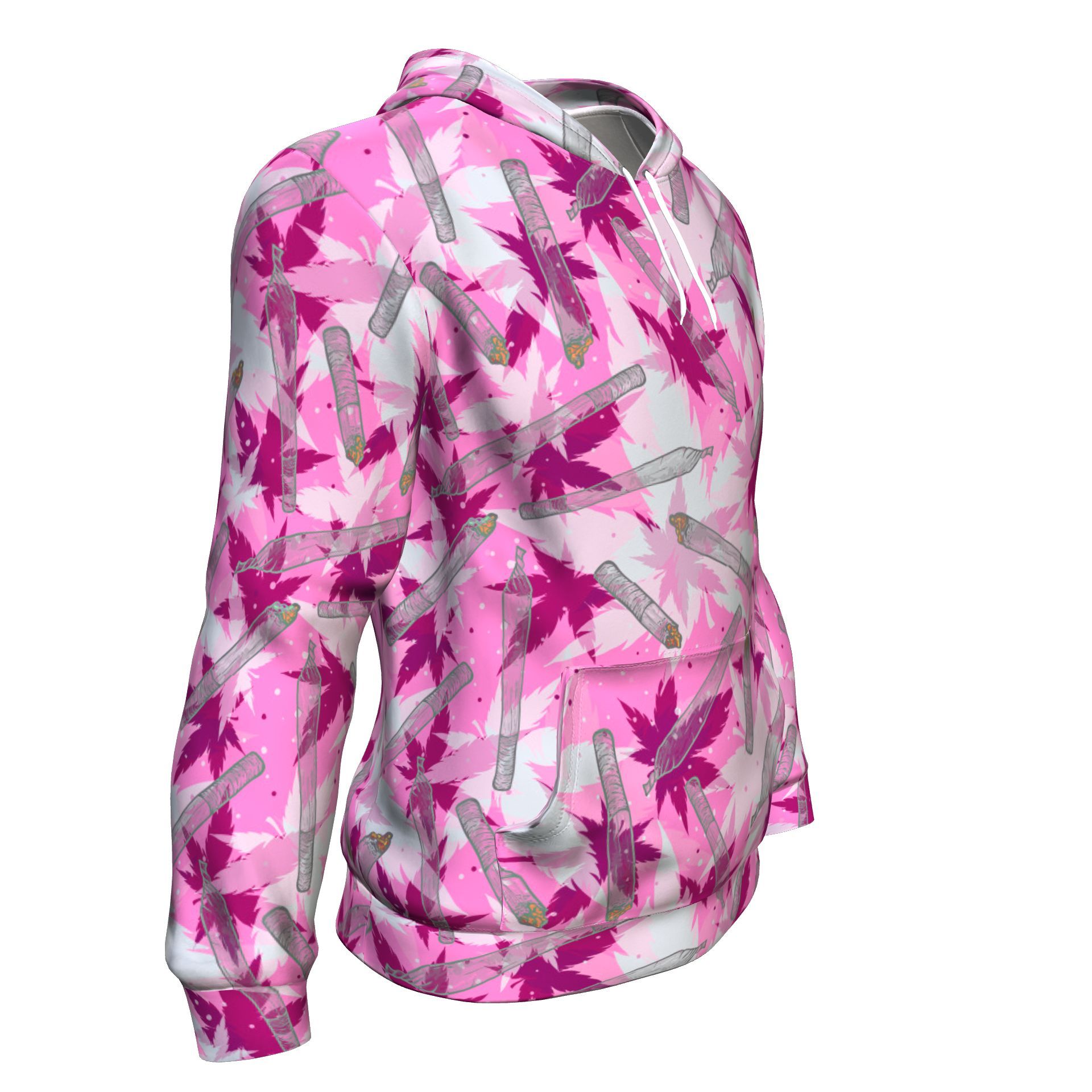 Pink Camo Unisex Hoodie - American Weedster