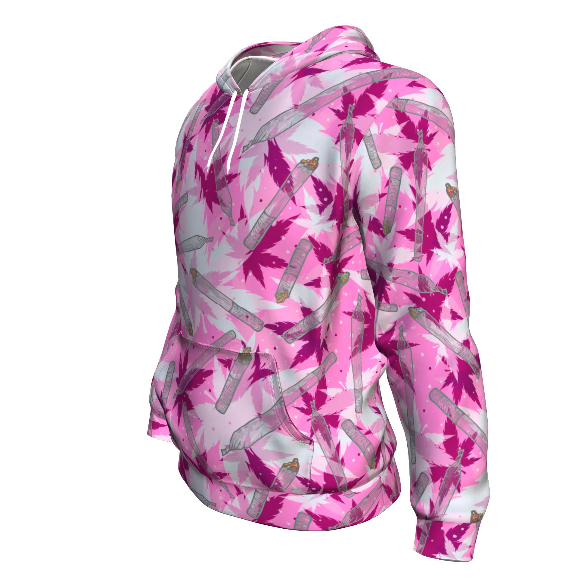 Pink Camo Unisex Hoodie - American Weedster