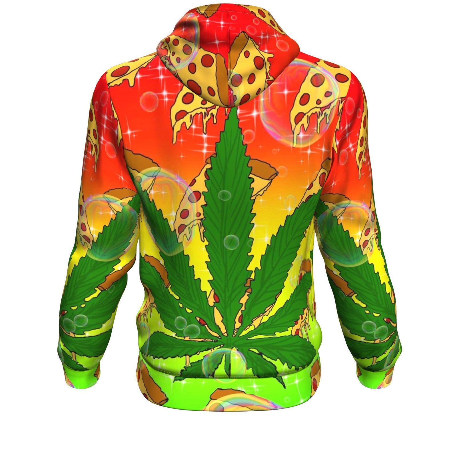 Pizza & Leaf Unisex Hoodie - American Weedster