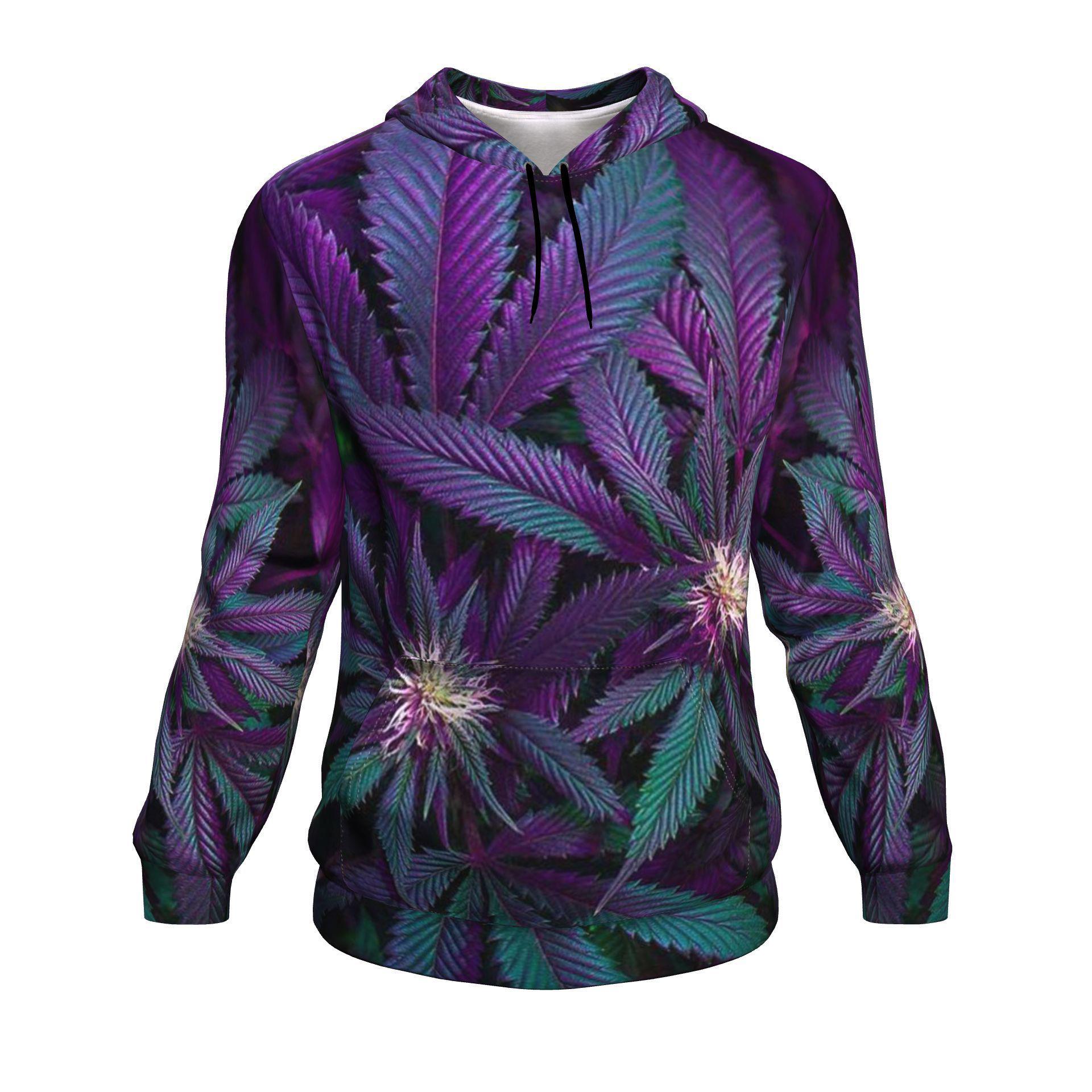 Purple & Green Nug Unisex Hoodie - American Weedster