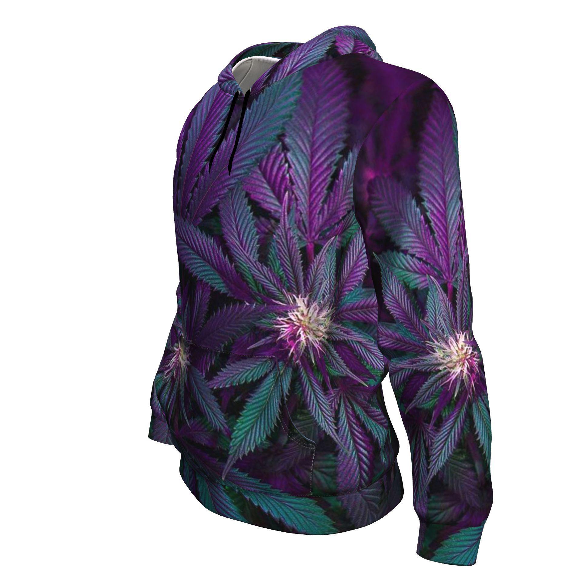 Purple &amp; Green Nug Unisex Hoodie - American Weedster