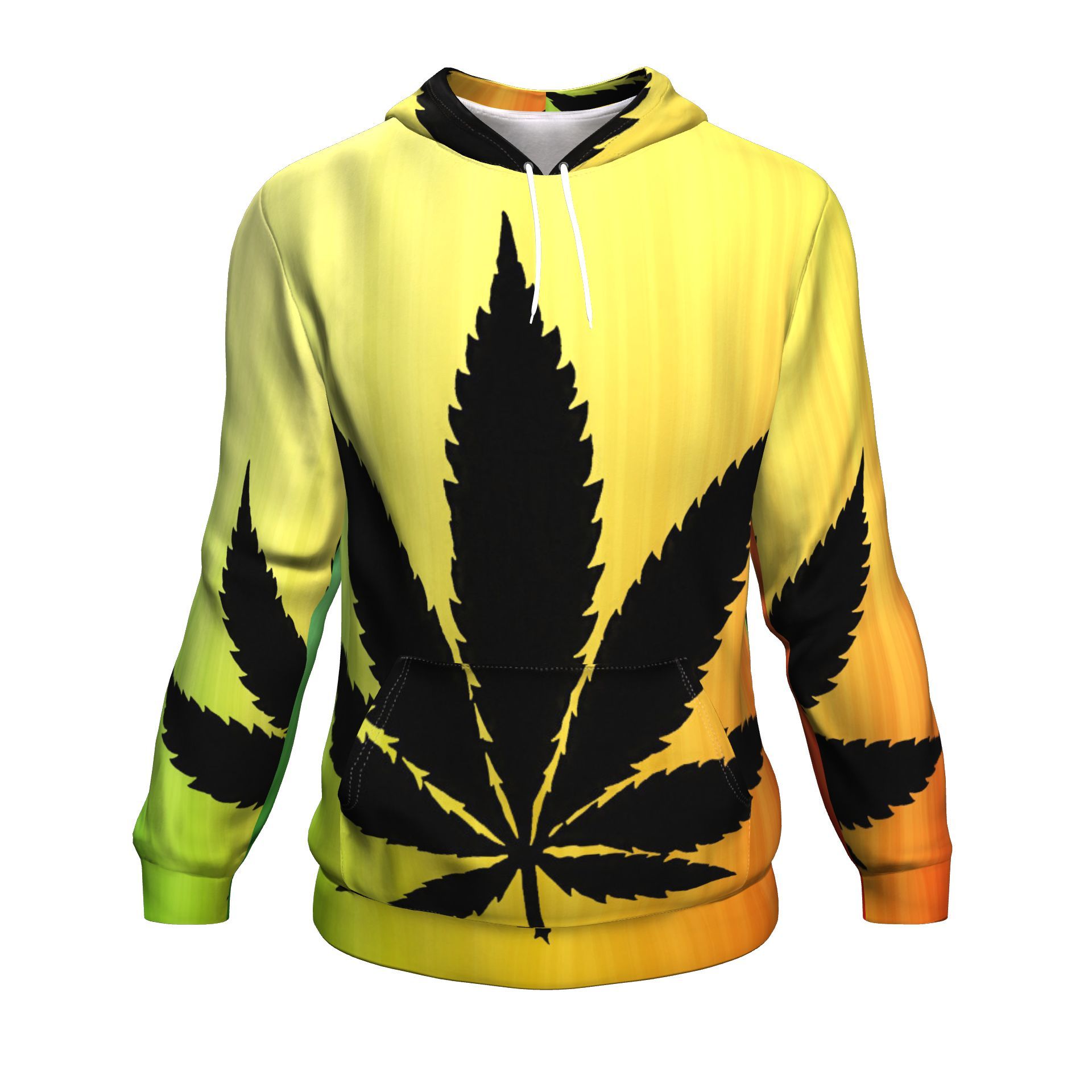 Rasta Unisex Hoodie - American Weedster