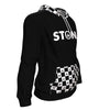 Stonr Black Checker Unisex Hoodie - American Weedster